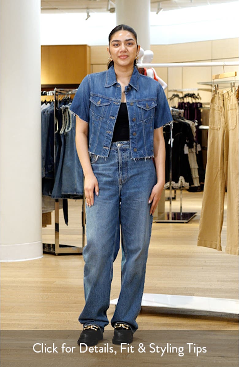 Crop Denim Shirt, sales video thumbnail