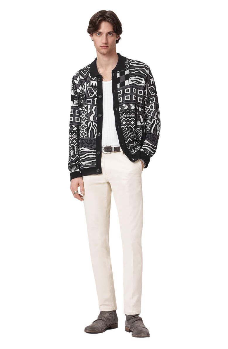John Varvatos Simone Jacquard Cardigan, Alternate, color,