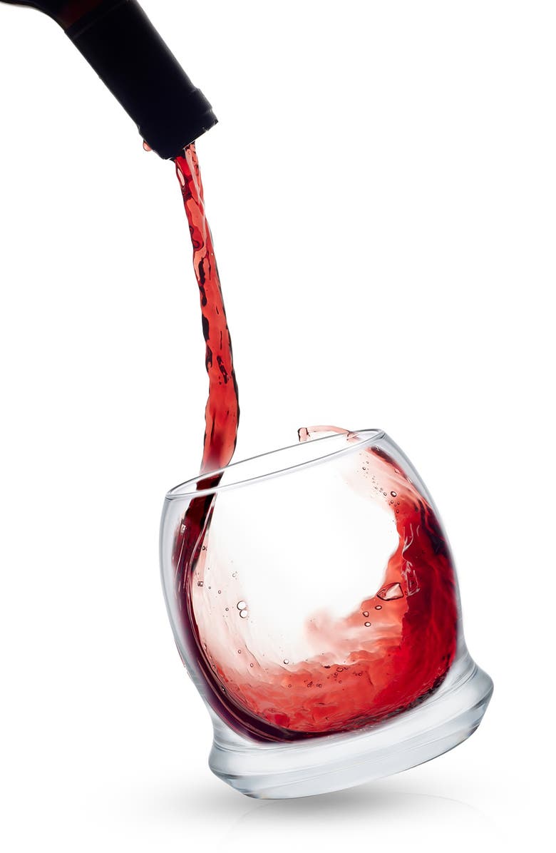 JoyJolt Cosmos Crystal Stemless Wine Glass - Set of 2, Alternate, color, Clear