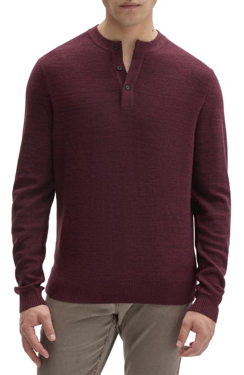 Aranda Merino Wool Henley Sweater