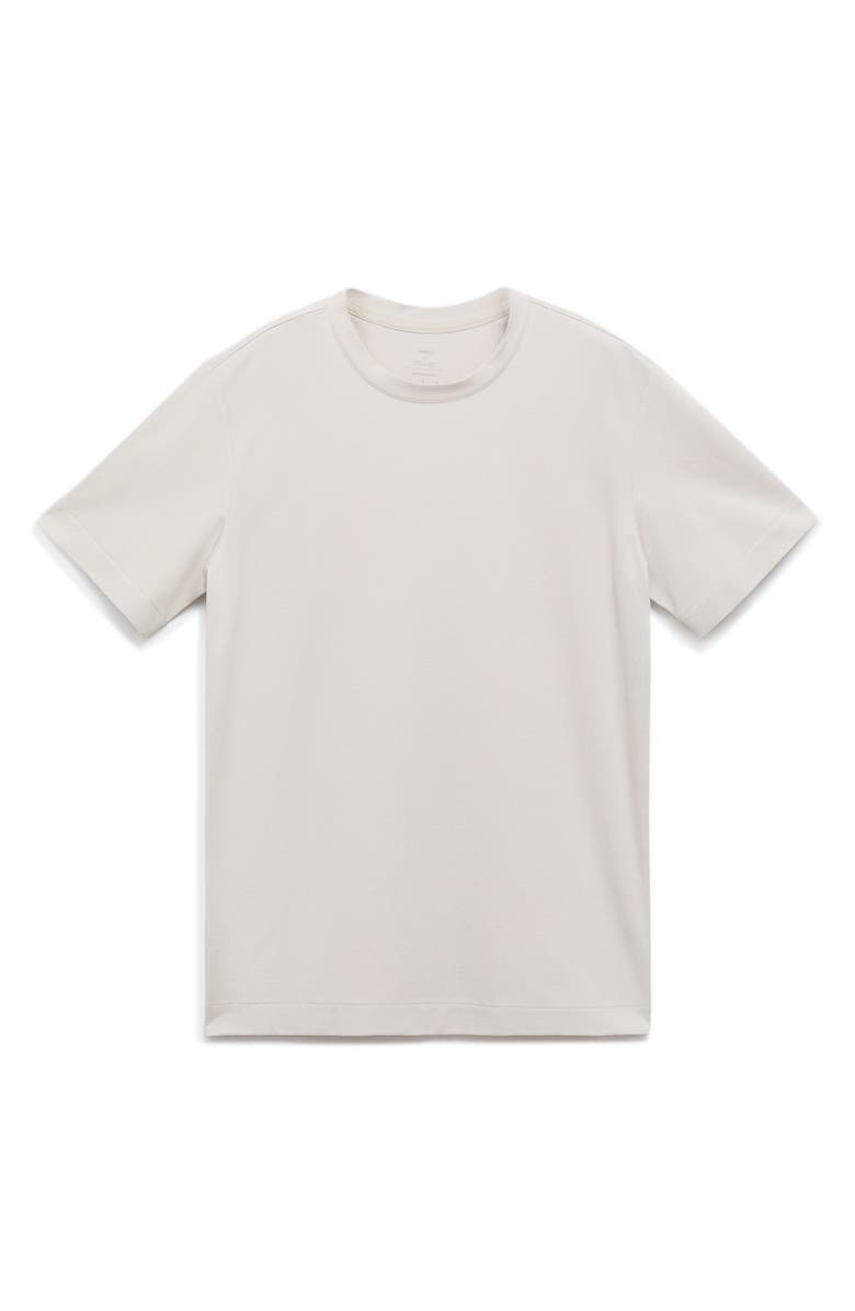 MANGO Regular Fit Cotton Blend T-Shirt, Alternate, color, Ice Grey
