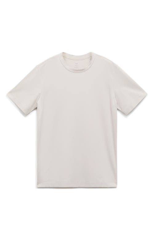 Mango Regular Fit Cotton Blend T-shirt In Gray