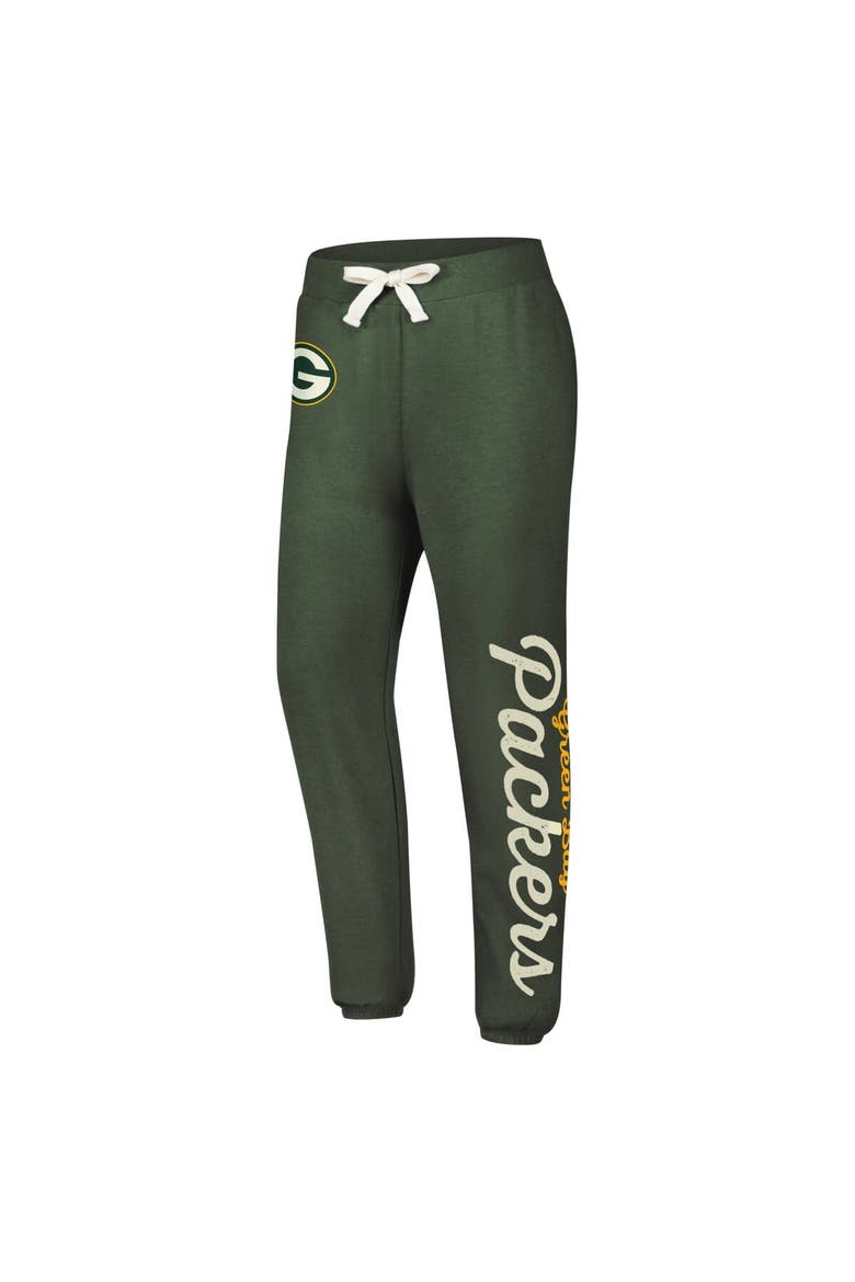 Women's G-III 4Her by Carl Banks Green Green Bay Packers Scrimmage Fleece Pants, Alternate, color, Green