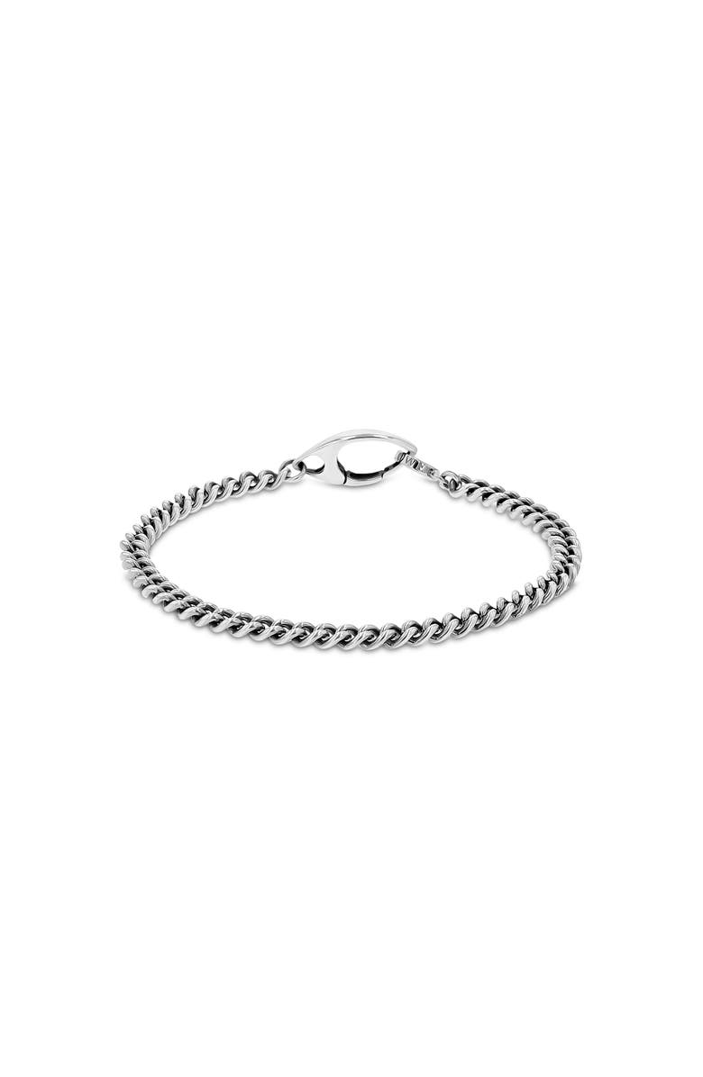 Mr Lowe by Sheryl Lowe Mr Lowe Curb Chain Bracelet, Main, color, Sterling Silver