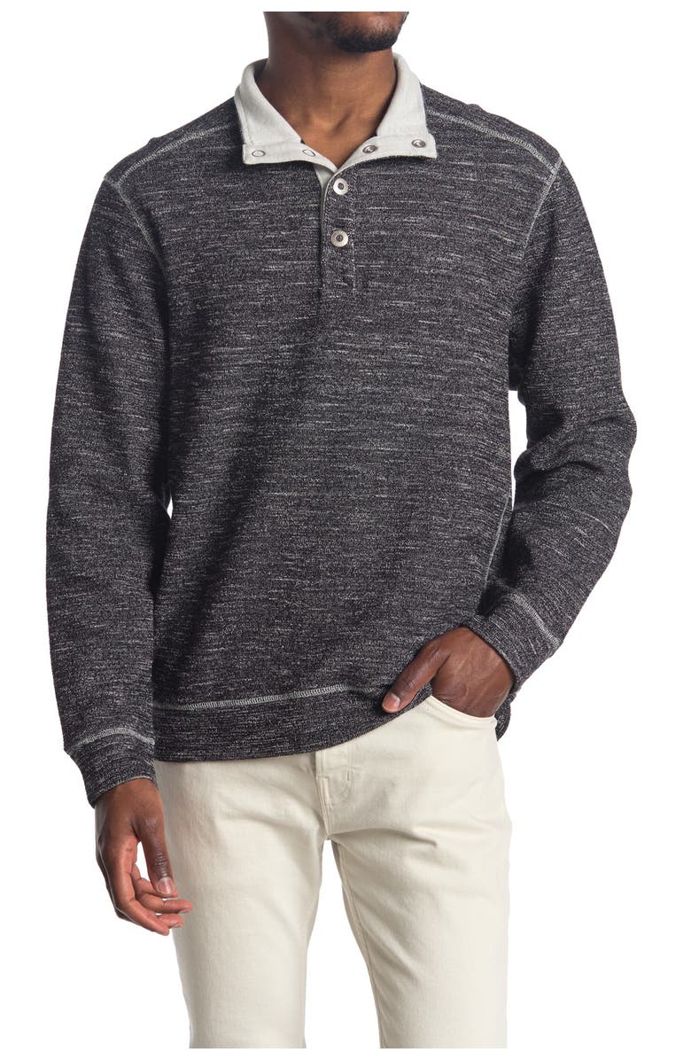 Tommy Bahama Beach Breeze Snap Mock Neck Sweatshirt, Alternate, color,