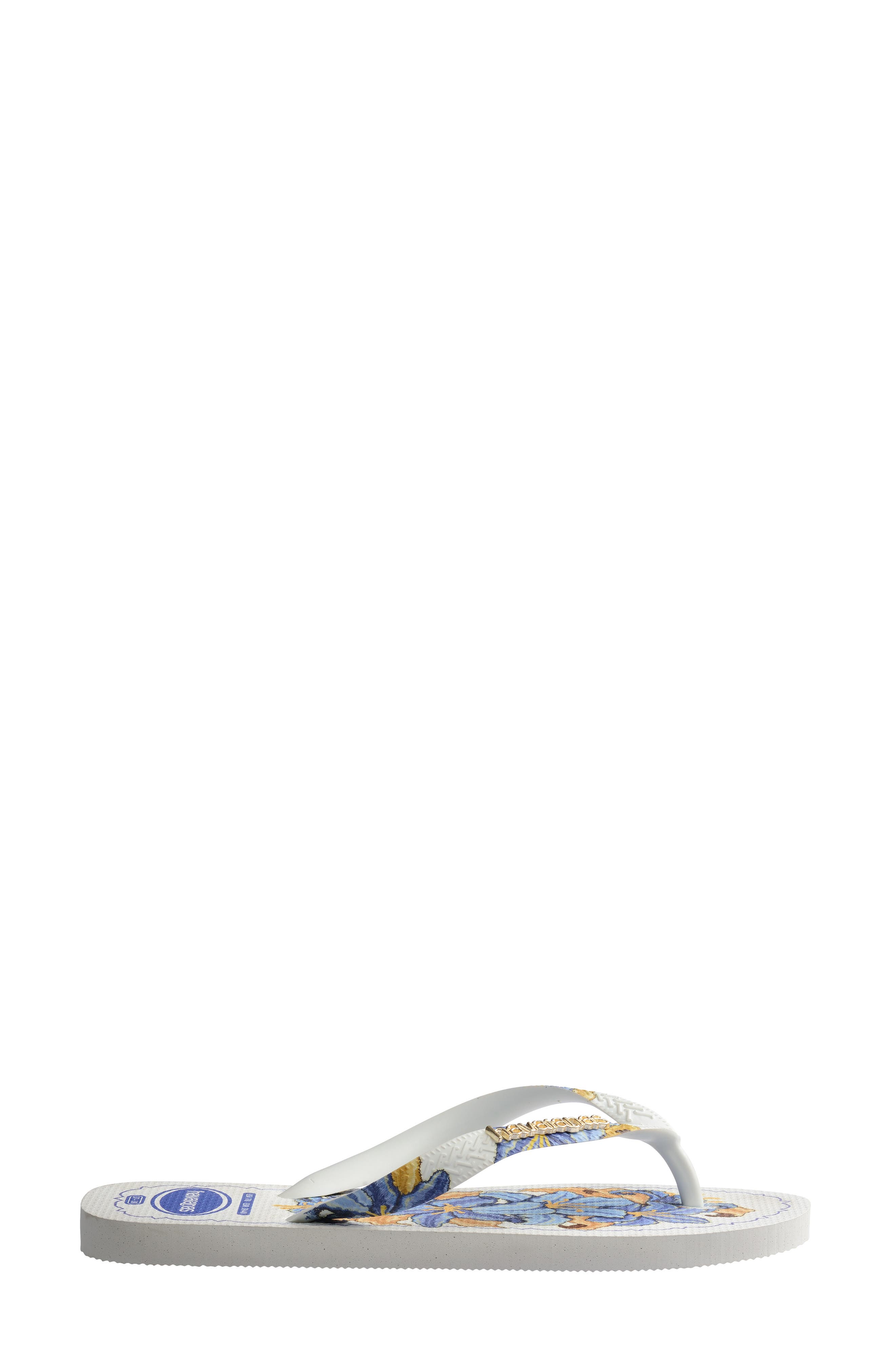 Top Tropicalia Vibes II Flip Flop, Alternate, color, WHITE