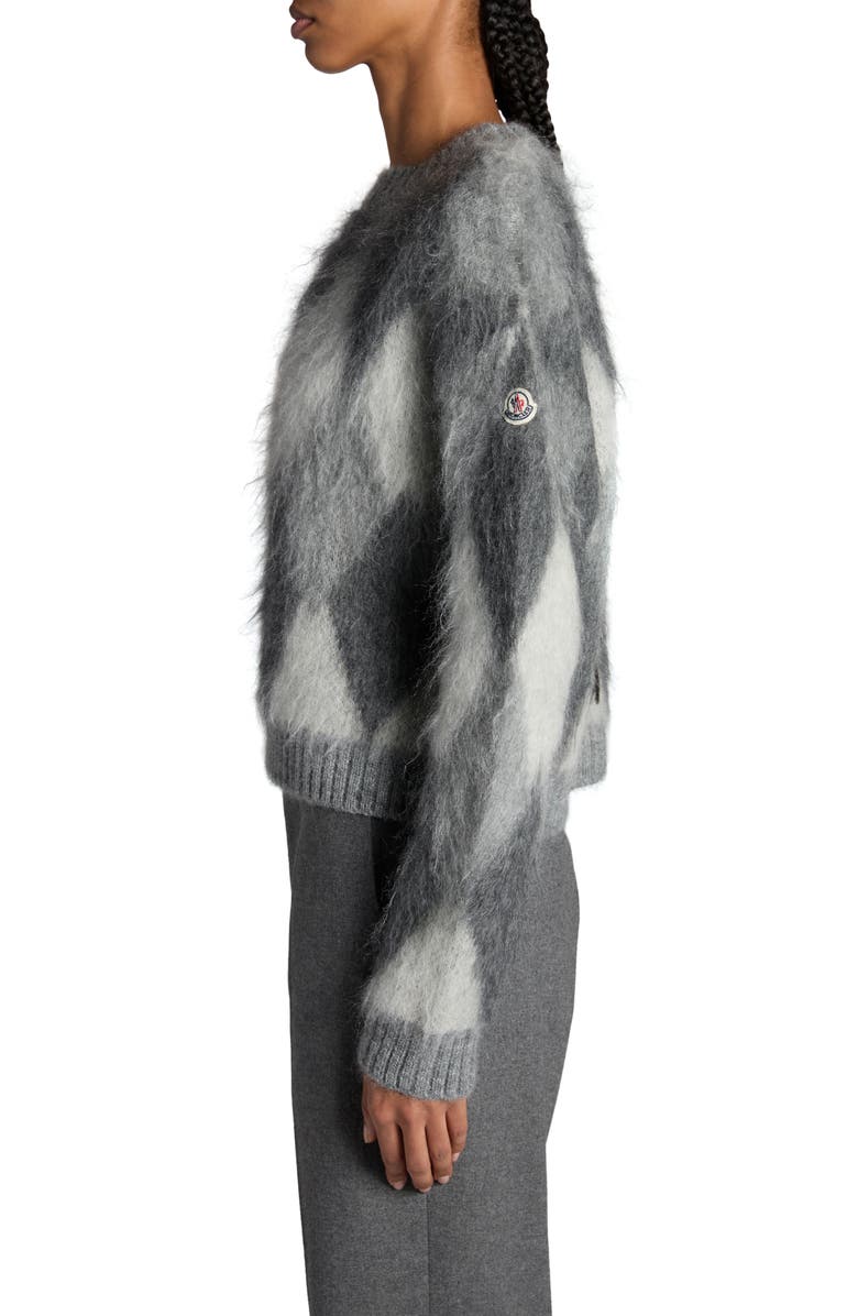 Moncler Argyle Mohair Blend Sweater, Alternate, color,