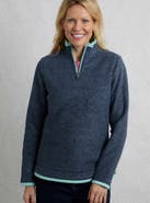 Weird Fish Beye 1/4 Zip Grid Fleece