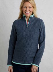 Weird Fish Beye 1/4 Zip Grid Fleece