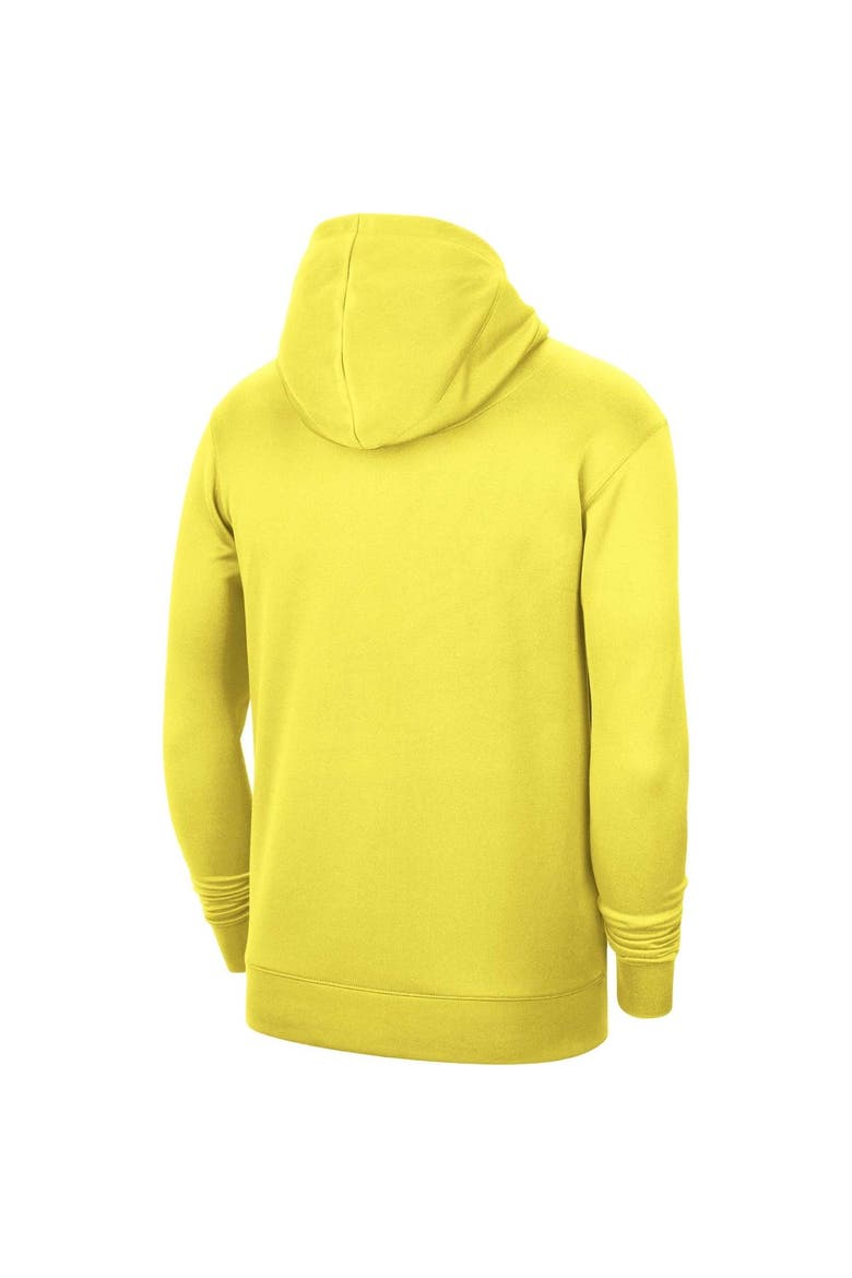 Unisex Nike Yellow Utah Jazz 2023/24 Performance Spotlight On-Court Practice Pullover Hoodie, Alternate, color, Yellow