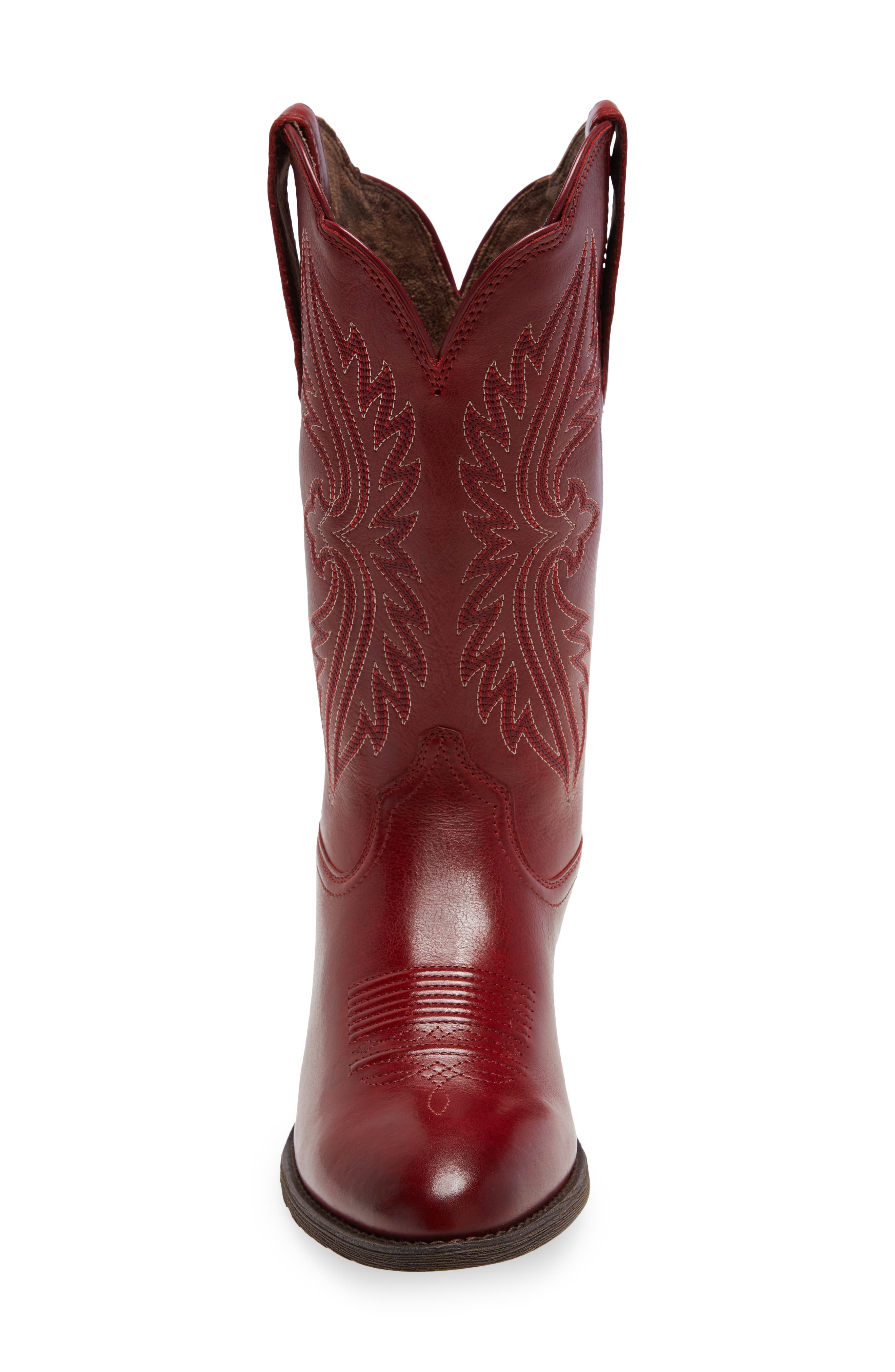 Ariat Heritage Toe Stretch Leather Western Boot, Alternate, color, Rosy Red