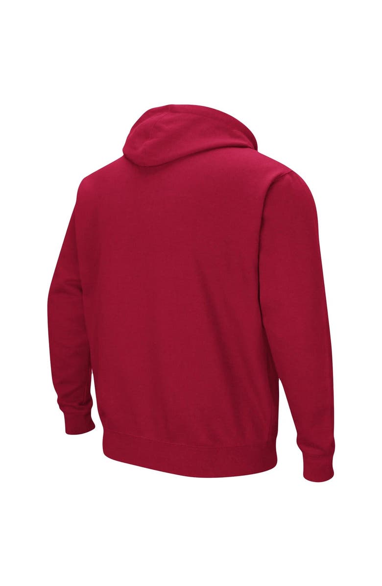 COLOSSEUM Men's Colosseum Crimson Indiana Hoosiers Big & Tall Arch & Logo 2.0 Pullover Hoodie, Alternate, color, Crimson