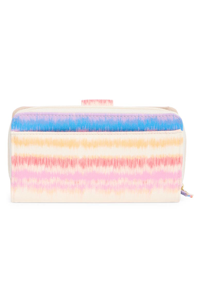 All In One Zip Wallet, Alternate, color, CHROMATIC WAVES