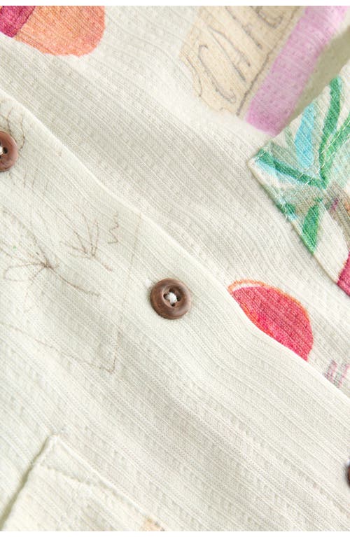 Next Kids' Print Shirt & Gingham Shorts Set In Multi