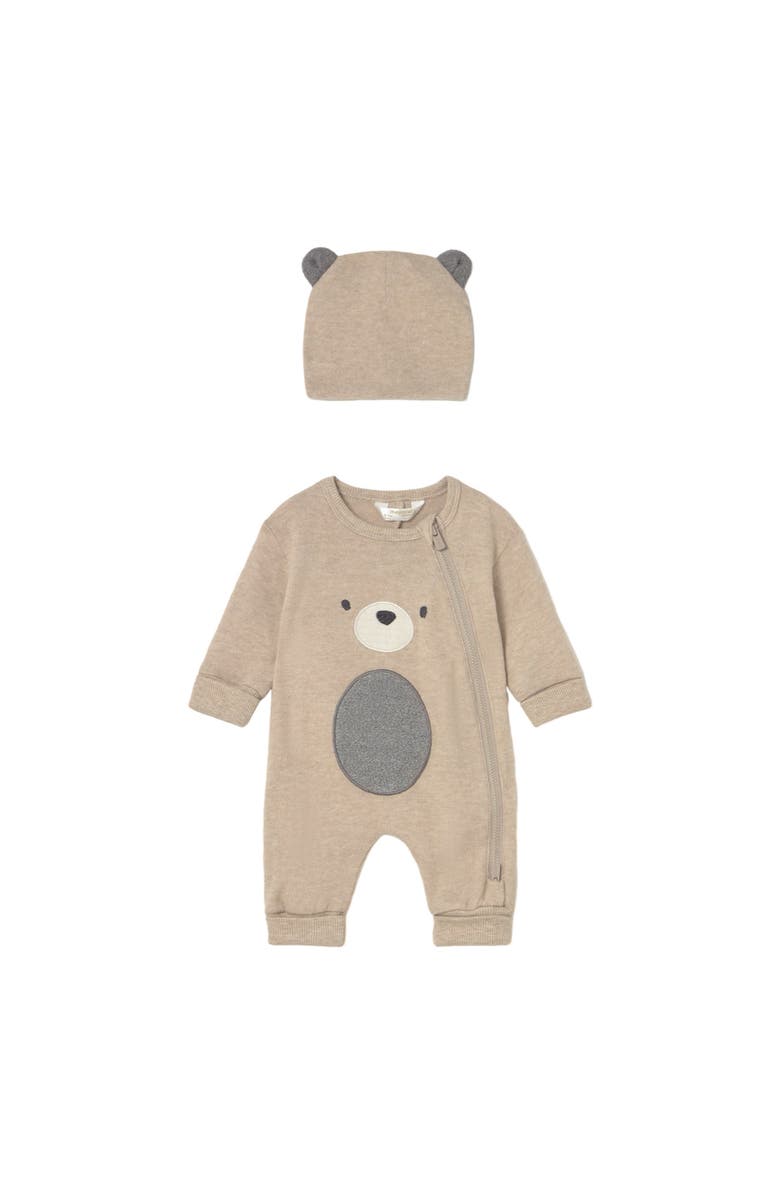 Mayoral One Piece with Hat, Main, color, Beige