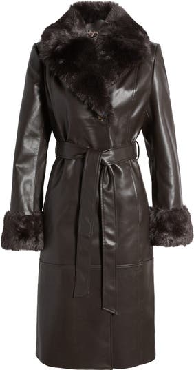 Factory Via Spiga wool blend and faux leather jacket coat style 30367R