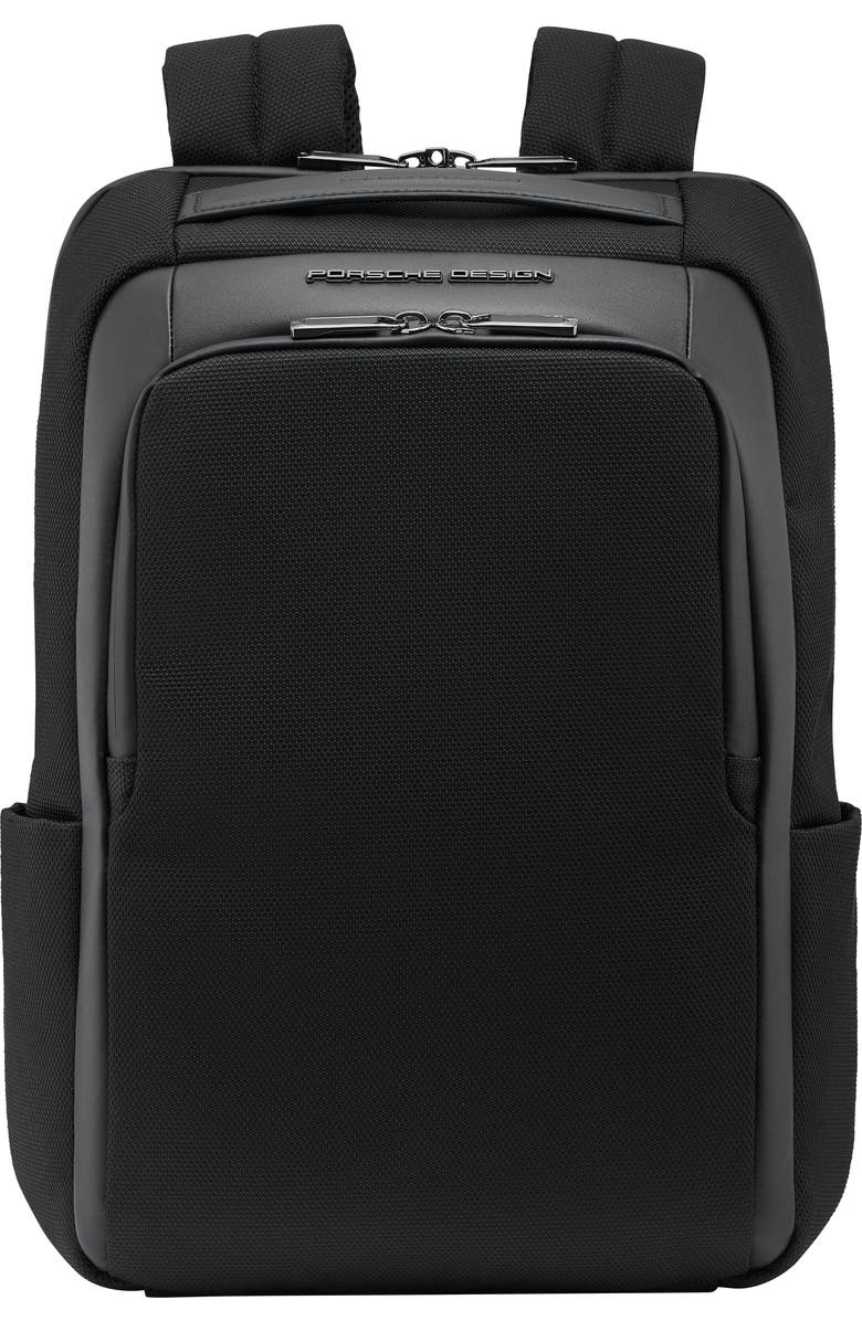 Porsche Design Roadster Extra Small Water Resistant Nylon & Leather Backpack, Main, color,