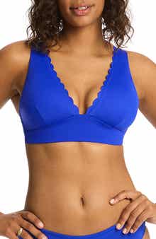 Sea Level Scalloped Longline Bikini Top