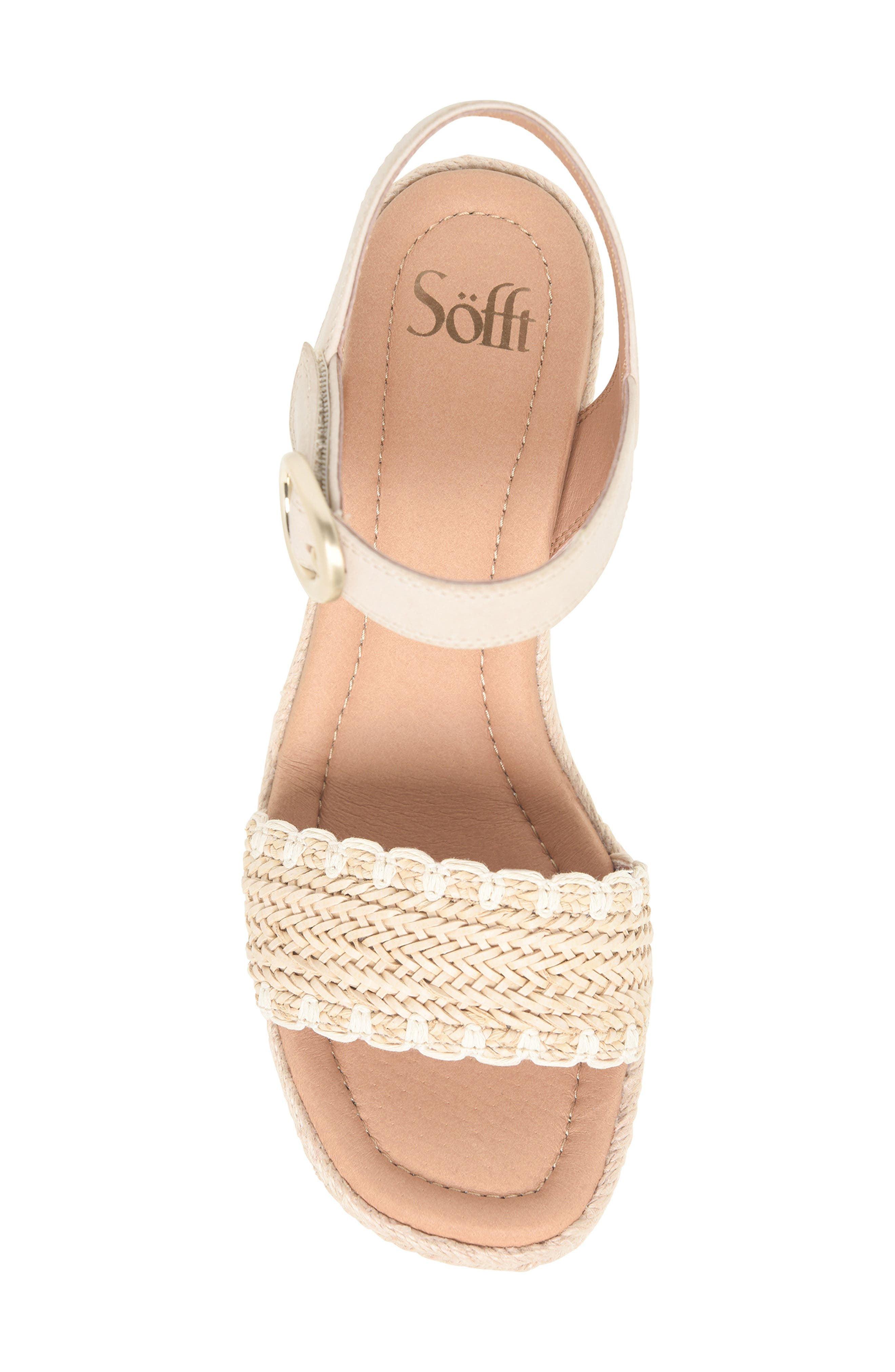 Söfft Inez Wedge Sandal, Alternate, color, Beige/ Latte