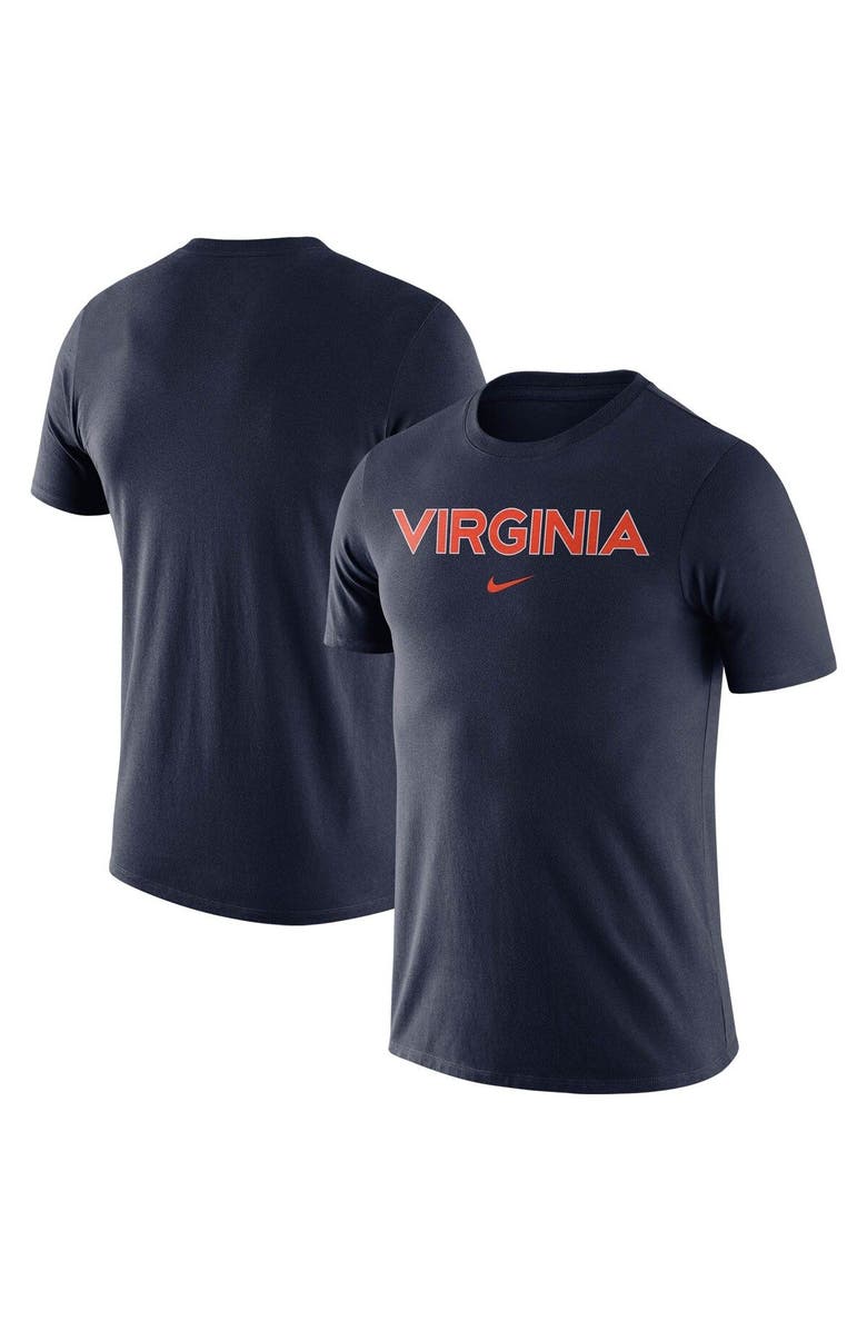 Nike Men's Nike Navy Virginia Cavaliers Essential Wordmark T-Shirt, Main, color, 
