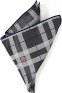 Cufflinks, Inc. Marvel Captain America Plaid Silk Pocket Square