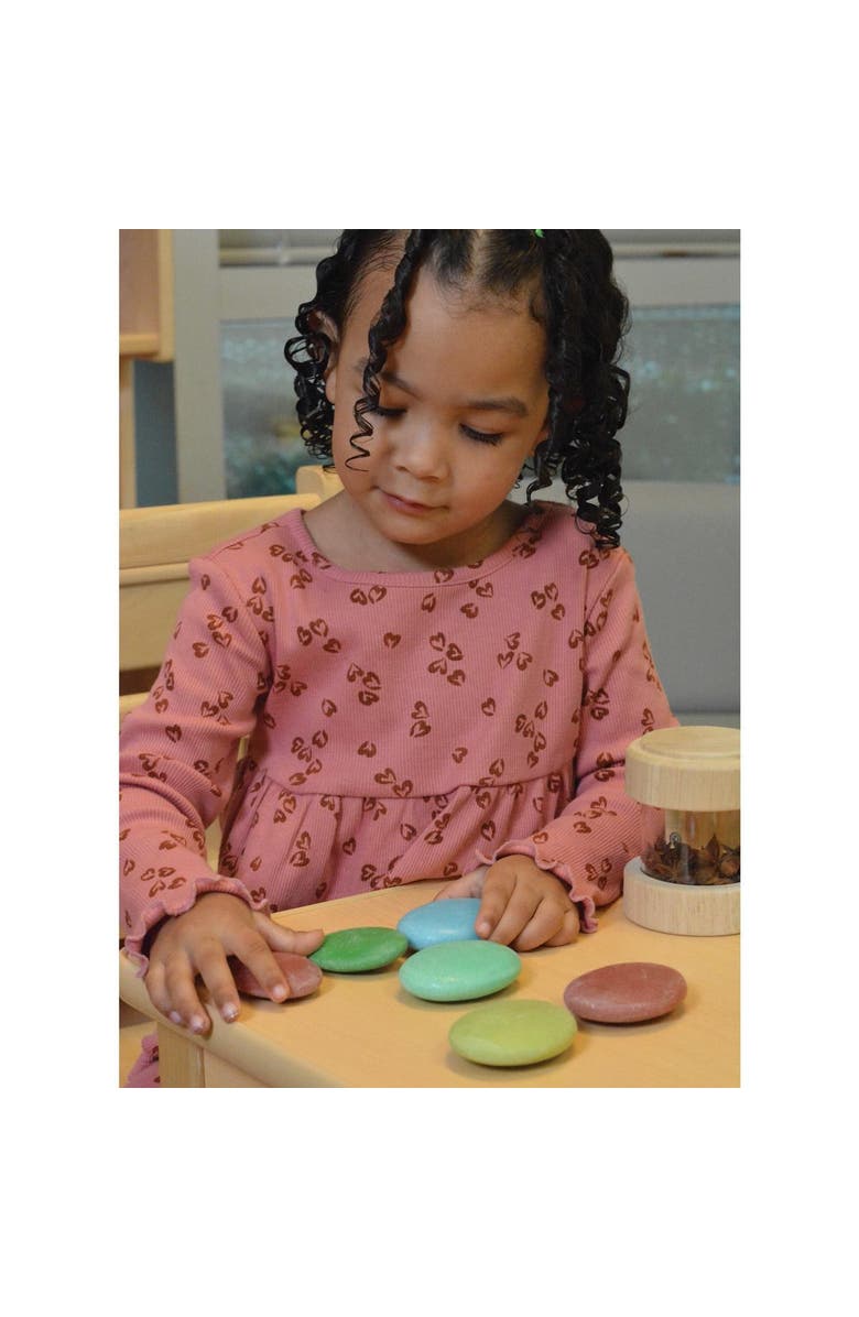 Kaplan Early Learning Company Natural Sorting Stones - Nature Collection - 36 Pieces, Alternate, color, Multicolored