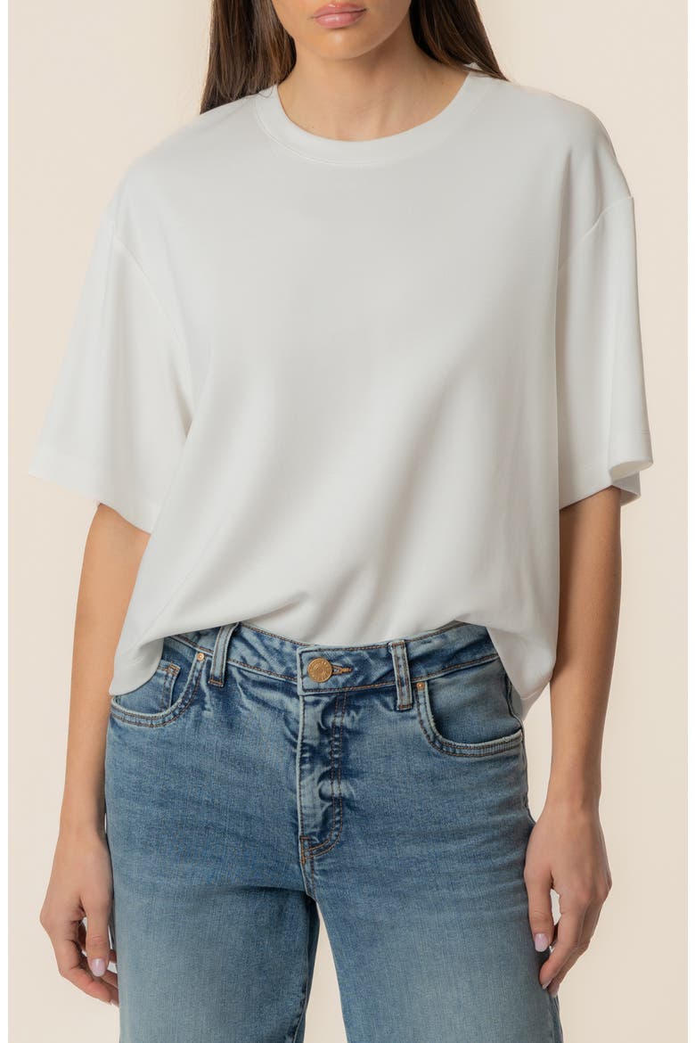Reina Boxy T-Shirt, Main, color, WHITE