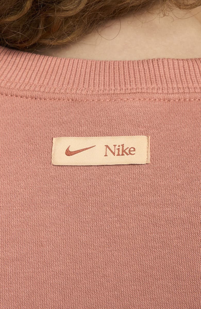 Nike Sportswear Phoenix Logo Sweatshirt, Alternate, color, Terra Blush/ Burnt Sunrise