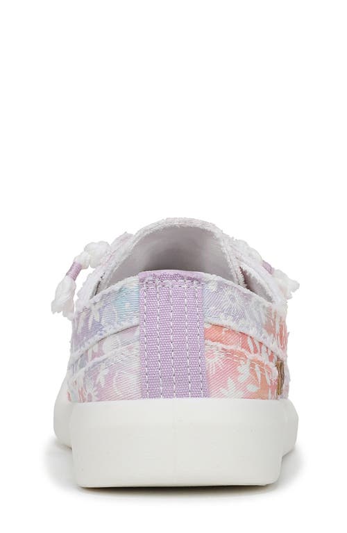 Shop Blowfish Malibu Kids' Beachside Slip-on Sneaker In White Multi Twill Fabric