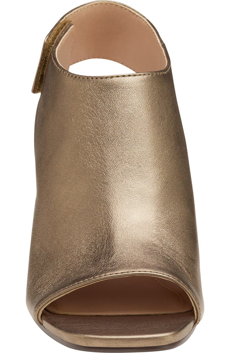 Johnston & Murphy Evelyn Open Toe Sandal Bootie, Alternate, color, Bronze Metallic Shee
