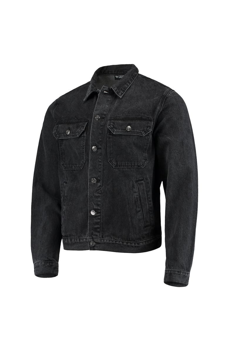 THE WILD COLLECTIVE Men's The Wild Collective Black San Jose Earthquakes Denim Button-Up Jacket, Alternate, color, 