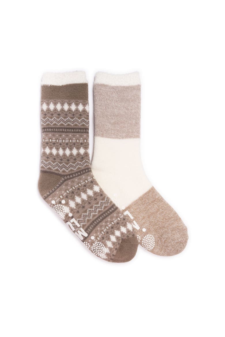 Women's 2 Pair Pack Tall Cozy Lounge Socks, Main, color, Timberwolf