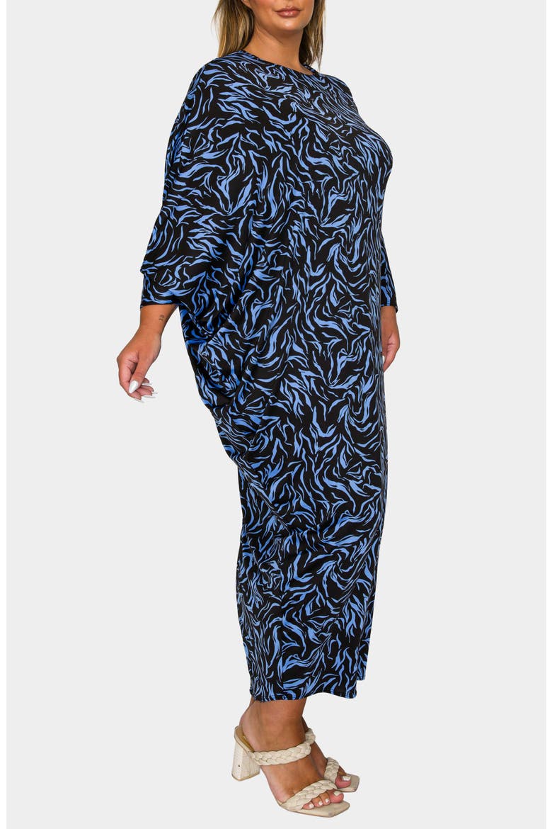 Jessica Asymmetric Long Sleeve Maxi Dress, Alternate, color, BLACK PERI
