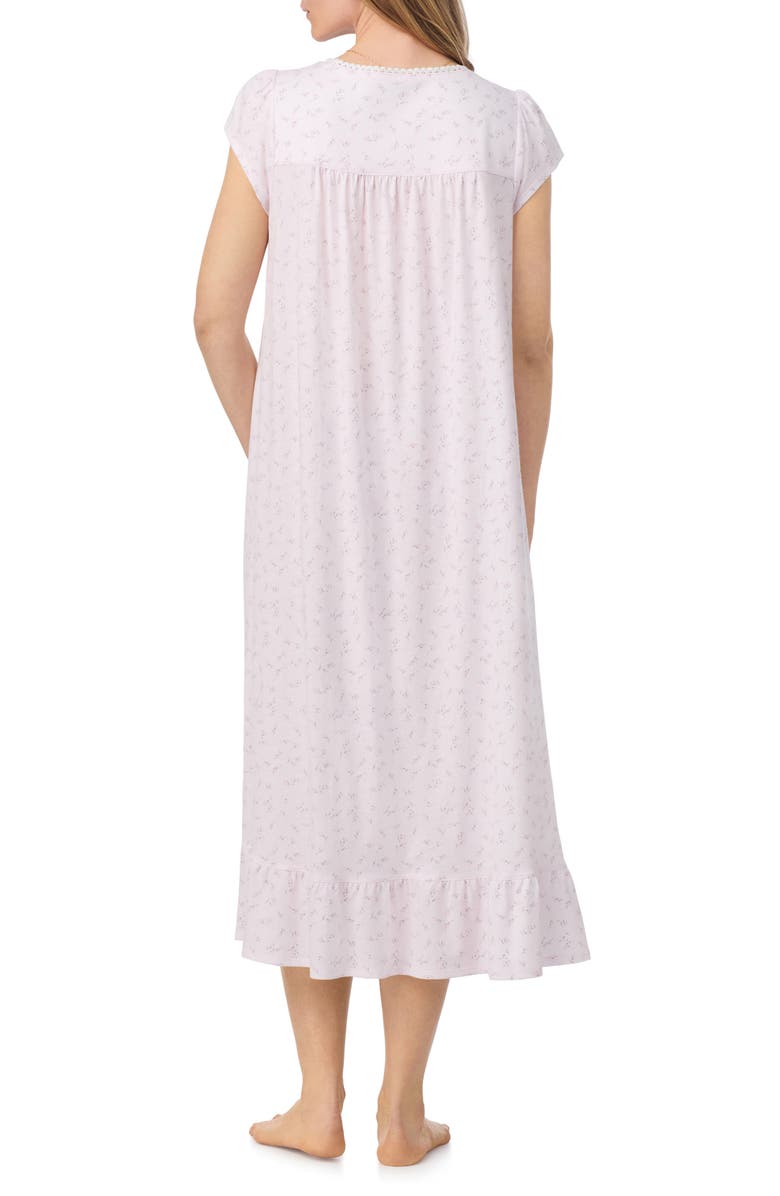 Eileen West Cap Sleeve Cotton Nightgown, Alternate, color, Pink Floral