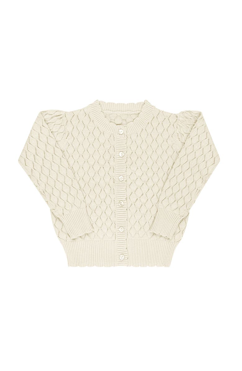 Ely's & Co. Looms Stitch Collection - Diamond Knit Cardigan, Main, color, Natural