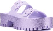 OLIVIA MILLER Sparkles Plaform Slide Sandal