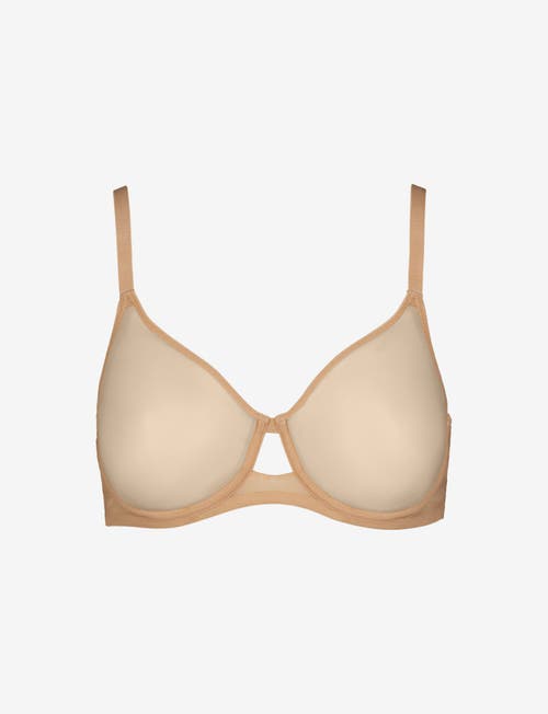 Commando Chic Mesh Full Cup Underwire Bra In Beige