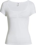 BP. Ruched Front Cotton T-Shirt