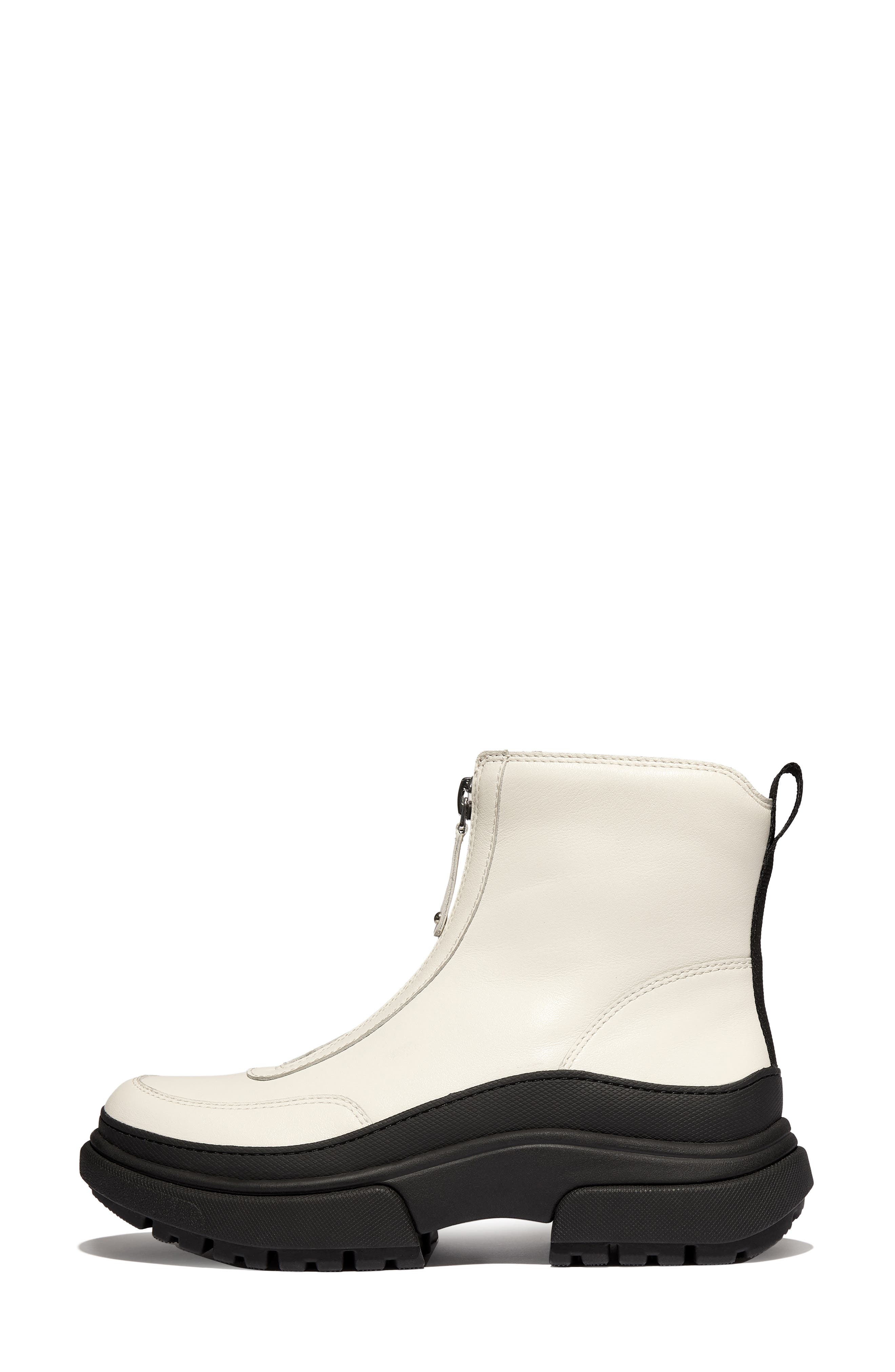 FitFlop Wylder Front Zip Bootie, Alternate, color, Cream