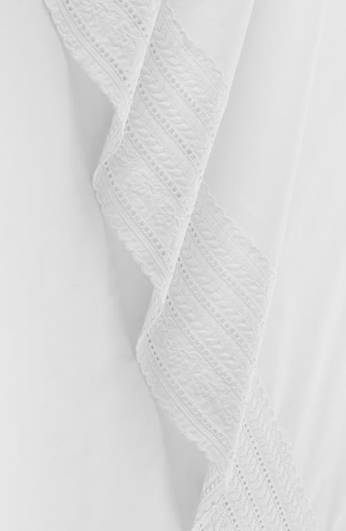 Melange Home Elizabeth Lace Duvet Set In White