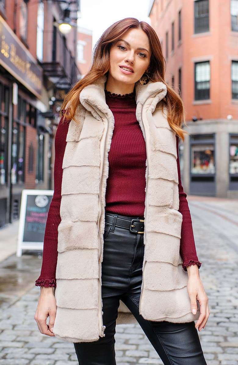 DONNA SALYERS FABULOUS FURS Faux Fur Vest, Alternate, color, 