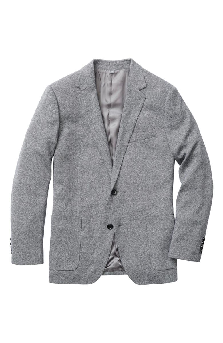 Bonobos Jetsetter Trim Fit Knit Cotton Sport Coat, Alternate, color, Grey