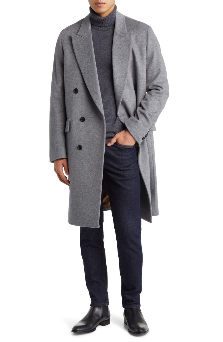 Cardinal of Canada Thomas Wool & Cashmere Over Coat, Alternate, color, Light Grey