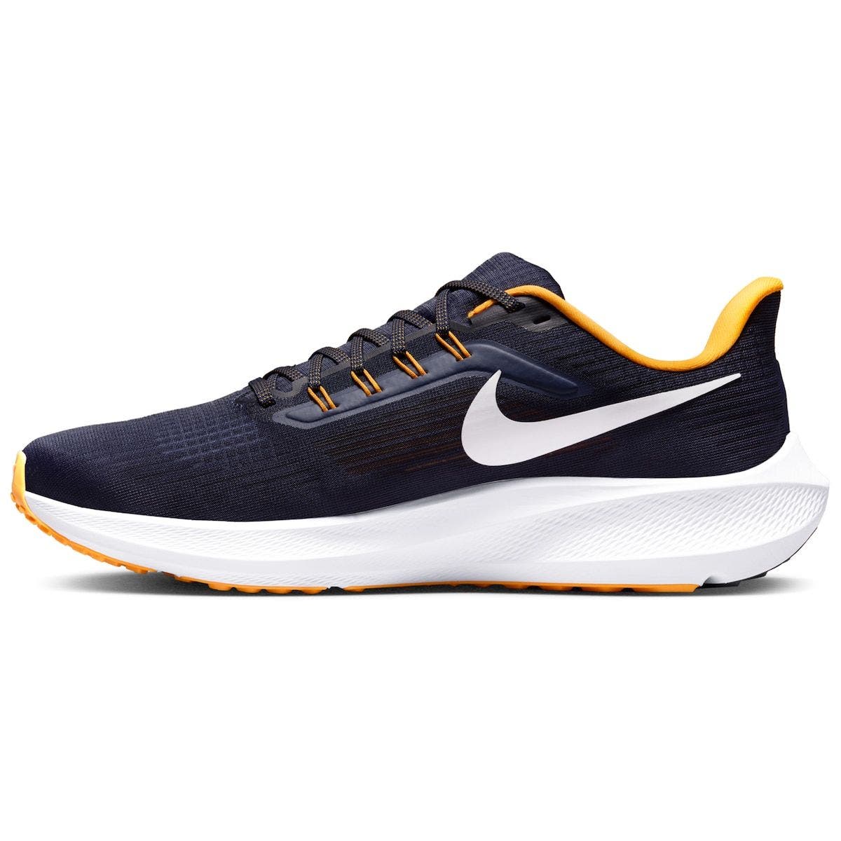 Unisex Nike Navy West Virginia Mountaineers Zoom Pegasus 39 Running Shoe, Alternate, color, Navy