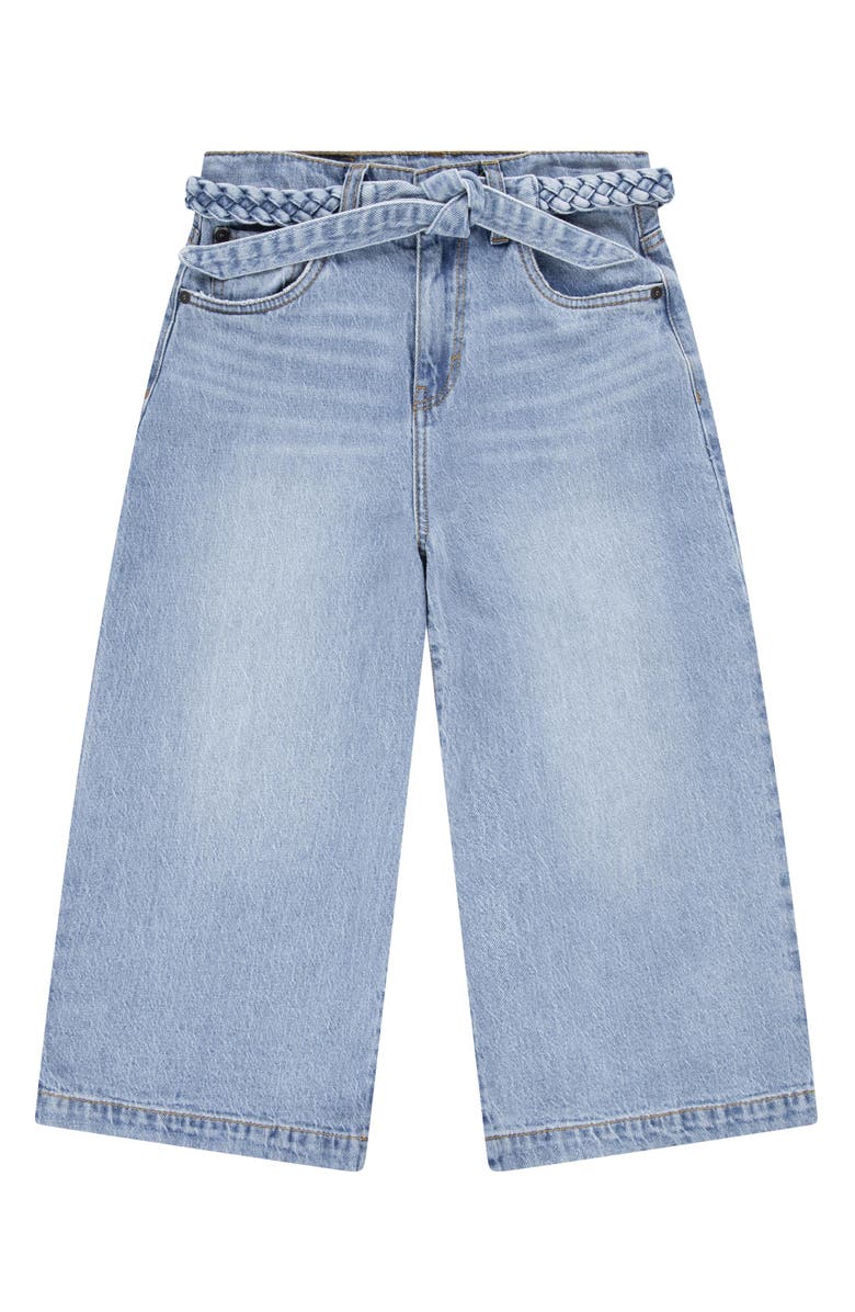Levi's<sup>®</sup> Kids' Belted Cropped Jeans, Main, color, 