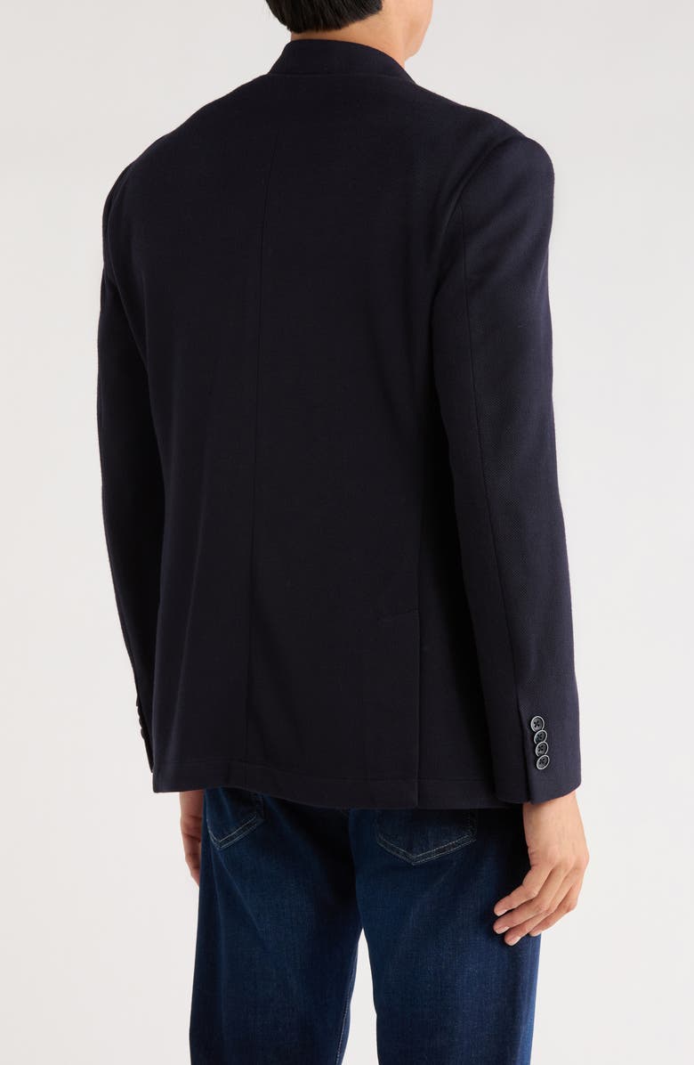 Lucky Brand Solid Pique Knit Sport Coat, Alternate, color, Navy