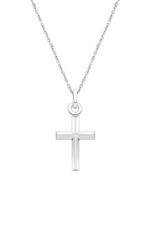 Sterling Silver Holy Cross 12-14" Necklace