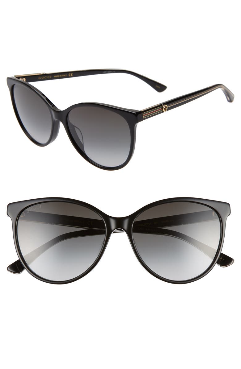 Gucci 57mm Cat Eye Sunglasses, Main, color,