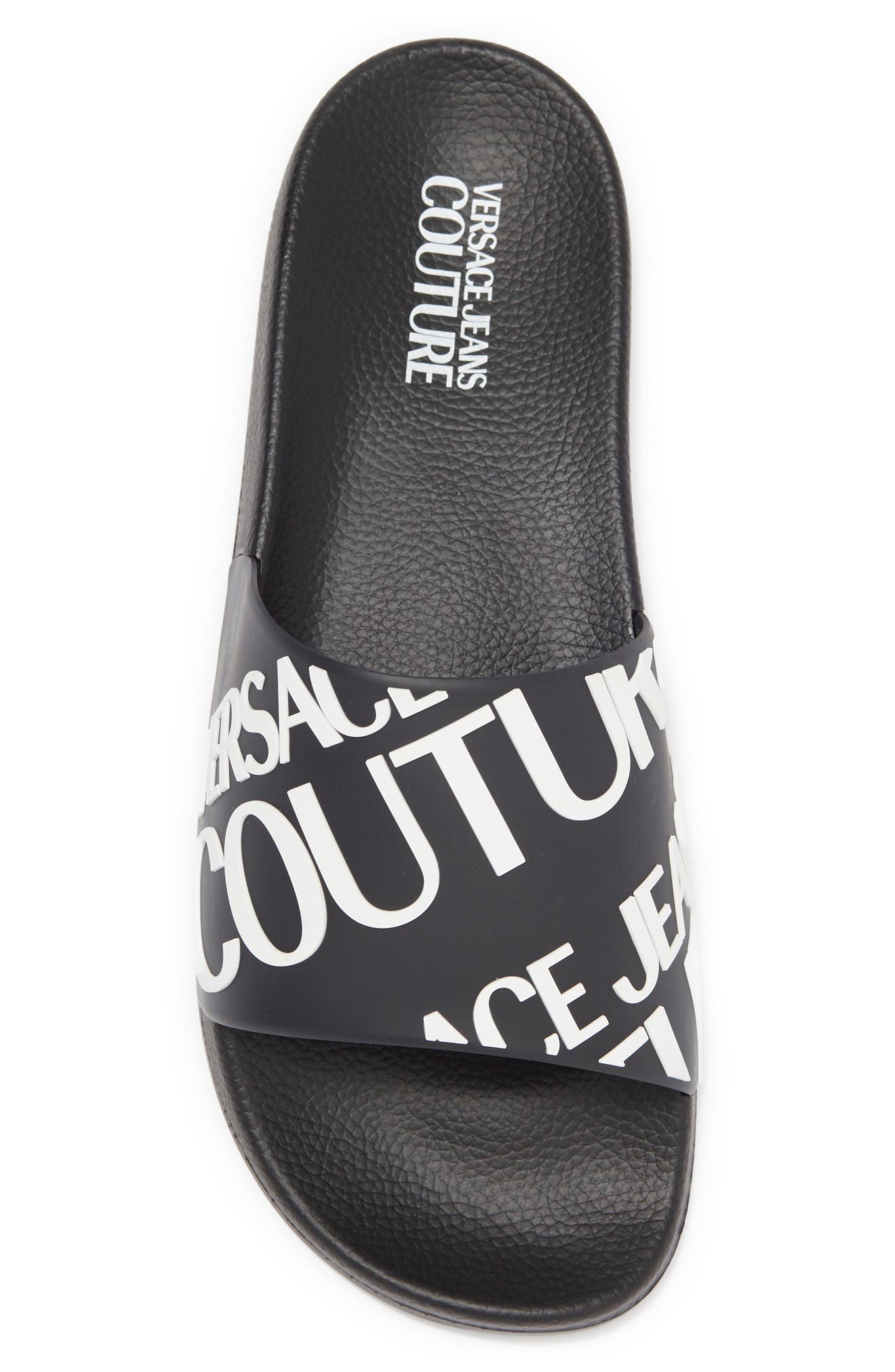 Versace Jeans Logo Slide Sandal, Alternate, color, 