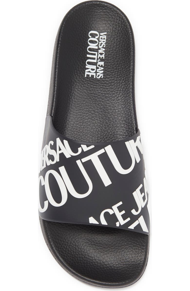 Versace Jeans Logo Slide Sandal, Alternate, color,
